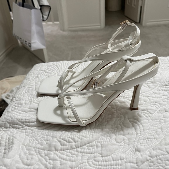 NWOT Princess Polly White Heeled Sandals - Picture 6 of 6